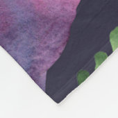 Blumendinosaurier: Design der Aquarellstoffe Fleecedecke (Ecke)