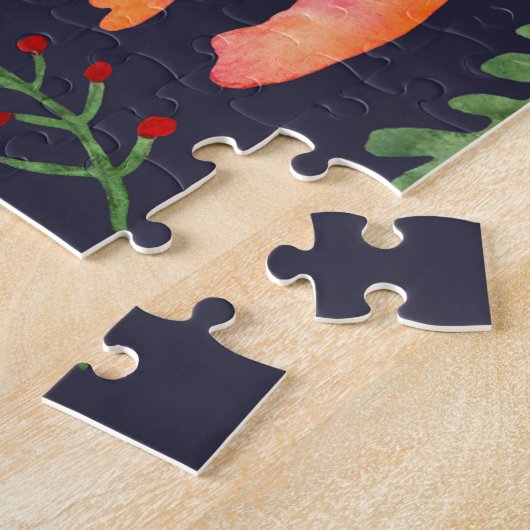 Blumendinosaurier: Design der Aquarellstoffe Puzzle (Seite)