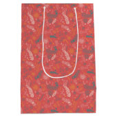 Blumendoodle in orange und rot mittlere geschenktüte (Rückseite)