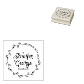 Blumendoodle mit Liebe handgefertigt Gummistempel (Stempel)