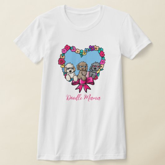 Blumendoodle T - Shirt (Ablage )
