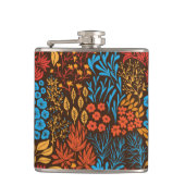 Blumendoodles dunkel flachmann (Vorderseite)