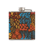 Blumendoodles dunkel flachmann (Rückseite)