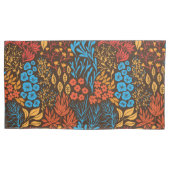 Blumendoodles dunkel kissenbezug (Vorderseite-Links)