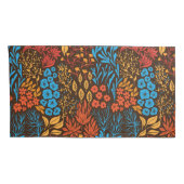 Blumendoodles dunkel kissenbezug (Rückseite-Rechts)