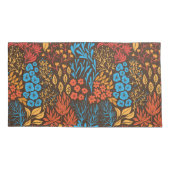 Blumendoodles dunkel kissenbezug (Rückseite-Links)