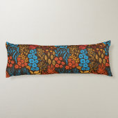 Blumendoodles dunkel seitenschläferkissen (Rückseite)