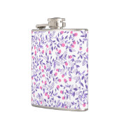 Blumendoodles, rosa und violett flachmann (Links)