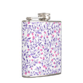 Blumendoodles, rosa und violett flachmann (Rechts)