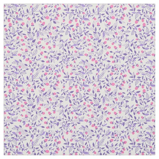 Blumendoodles, rosa und violett stoff (Muster)
