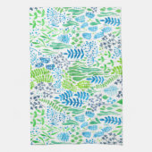 Blumendoodles, weiß küchentuch (Vertikal)