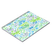 Blumendoodles, weiß notizblock (Linke Seite)