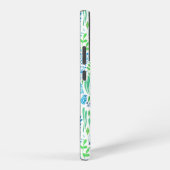 Blumendoodles, weiß samsung galaxy hülle (Rechte Seite)