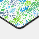 Blumendoodles, weiß schreibtischunterlage (Ecke)