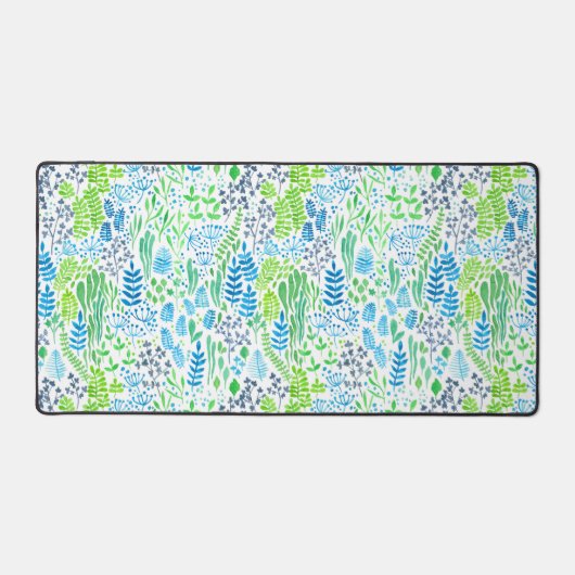 Blumendoodles, weiß schreibtischunterlage (Vorderseite)