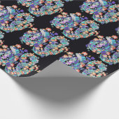 Blumendrache Geschenkpapier (Ecke)