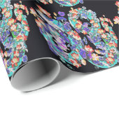 Blumendrache Geschenkpapier (Rolleneckpunkt)