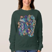 Blumendrache Sweatshirt (Vorderseite)