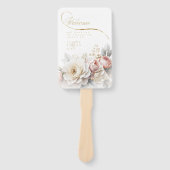 Blumendrama Hochzeitsprogramm Grüne ID1022 Fächer (Vorderseite)