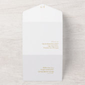 Blumendrama Wedding Blue ID1022 All In One Einladung (Außenbereich)