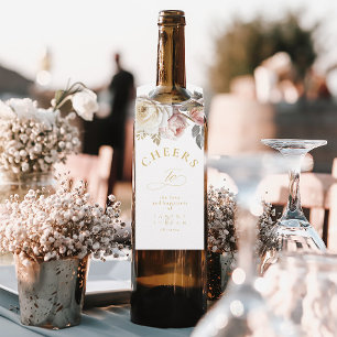 Blumendrama Wedding Cheers White ID1022 Flaschenanhänger