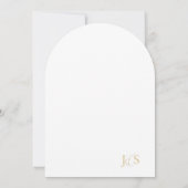 Blumendrama Wedding Green Arch ID1022 Einladung (Rückseite)