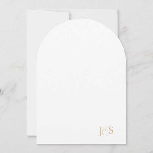 Blumendrama Wedding Green Arch ID1022 Einladung (Rückseite)