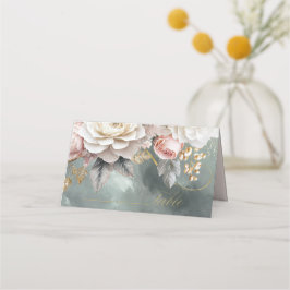 Blumendrama Wedding Green ID1022 Platzkarte