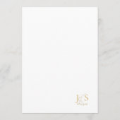 Blumendrama Wedding Menu ID1022 Menükarte (Rückseite)