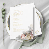 Blumendrama Wedding Menu ID1022 Menükarte