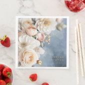 Blumendrama Wedding Tischnummer Blue ID1022 Serviette (Beispiel)