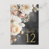 Blumendrama Wedding Tischnummer Charcoal-ID1022 (Rückseite)