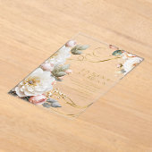 Blumendrama Wedding Transparent ID1022 Acryleinladungen (Ablage )