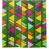 Blumendreiecke Duschvorhang (Vorderseite)