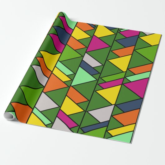 Blumendreiecke Geschenkpapier (Ungerollt)