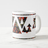 Blumendreiecke und -pfeile Jumbo-Tasse (Vorderseite Rechts)