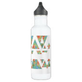 Blumendreiecke und -pfeile trinkflasche (Rechts)
