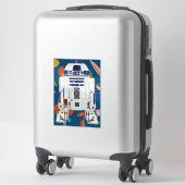 Blumendroid Aufkleber (Koffer)