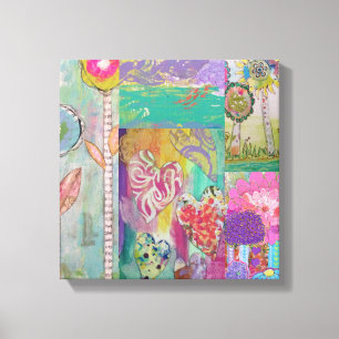 Blumendruck Abstrakt 5 Canvas Print Leinwanddruck