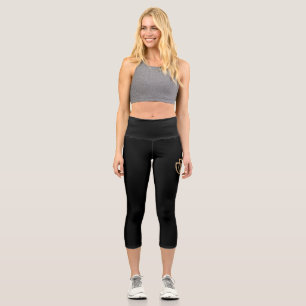 Blumendruck Damenleggings Capri Leggings