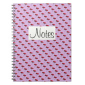 Blumendruck der Mohnblüte in Rosa auf der Blume Notizblock (Vorderseite)