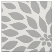 Blumendruck der Türkis-grauen modernen Dahlie Stoff (Muster)