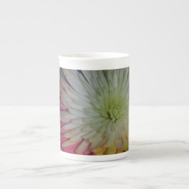 BLUMENdruck-KNOCHEN-CHINA-TASSE Porzellantasse