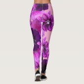 Blumendruck Leggings-Elegant & stilistische Aktive Leggings (Rückseite)
