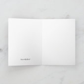 Blumendruck mit einer Note von Rosa Karte (Innenseite)