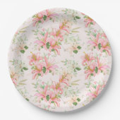 Blumendruck Pappteller (Vorderseite)