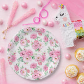 Blumendruck Pappteller (Party)