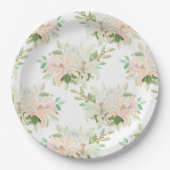 Blumendruck Pappteller (Vorderseite)