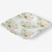 Blumendruck Pappteller (Gewinkelt)