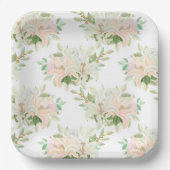 Blumendruck Pappteller (Vorderseite)